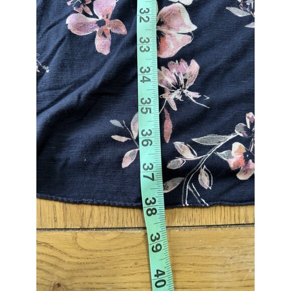 J Jill Dress Size XL Petite Floral Wooden Buttons Stretch Short‎ Sleeve Colorful - Picture 4 of 9